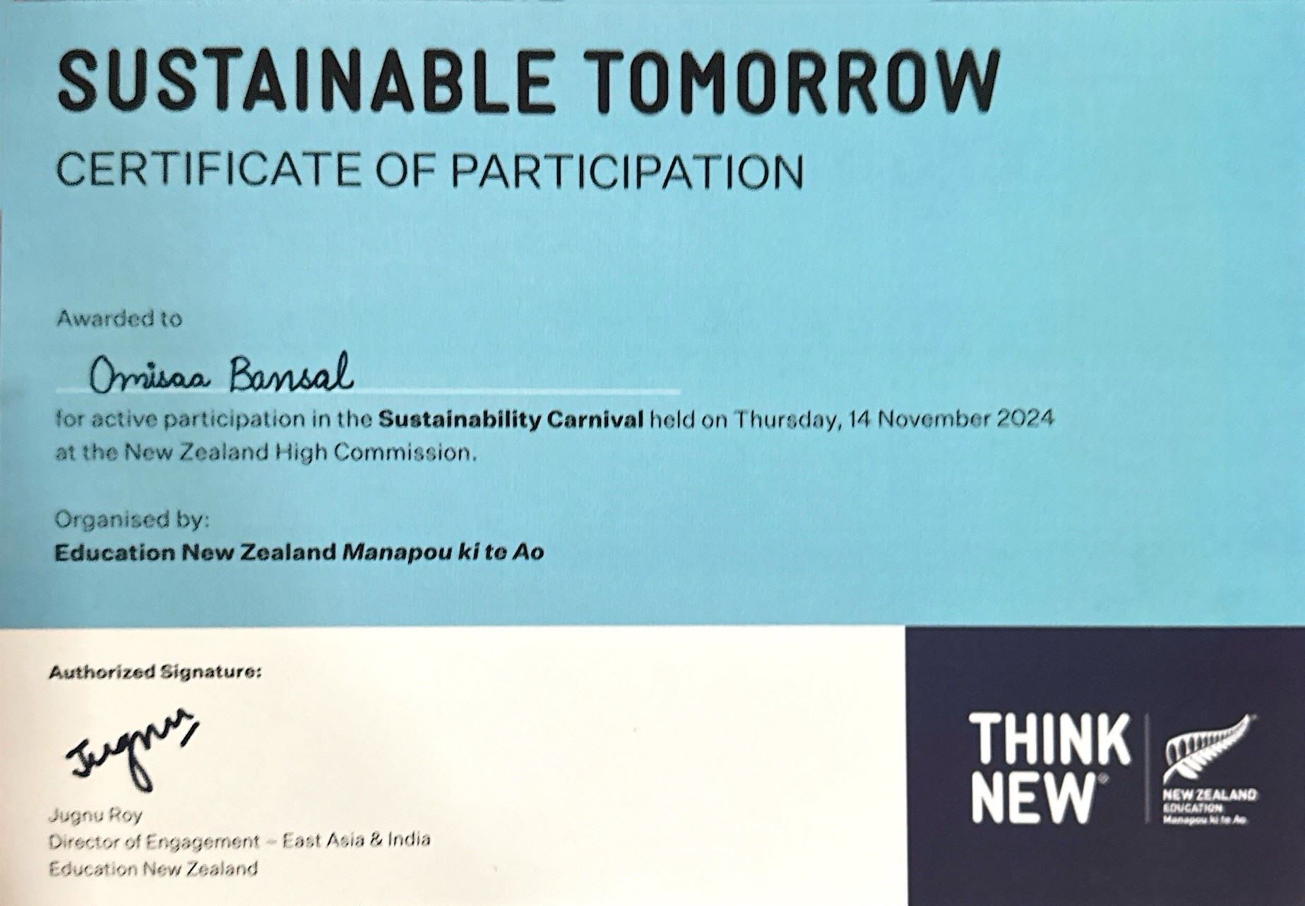 Sustainable Tomorrow